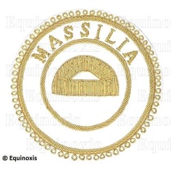 Badge / Macaron GLNF – Grande tenue provinciale – Grand Surintendant – Massilia – Brodé main